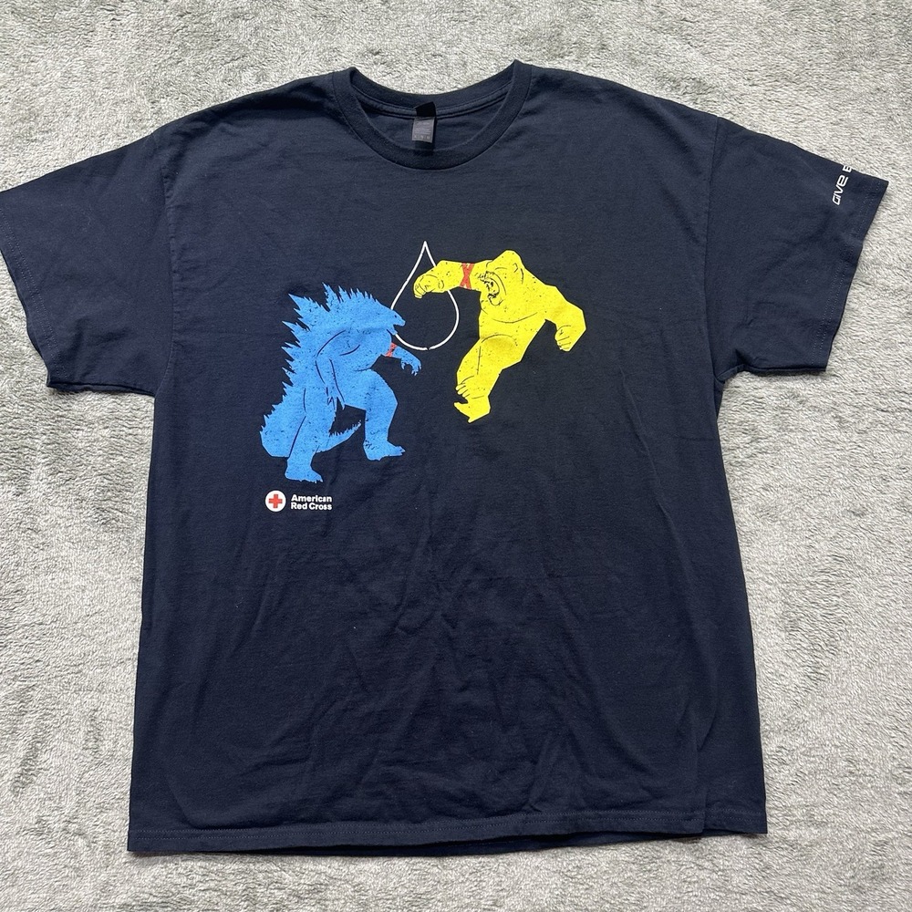 Collectable Am Red Cross‎ GODZILLA x KONG Movie The New Empire T-Shirt XL